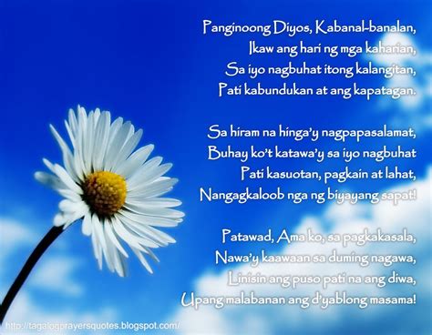Tagalog Prayers and Christian Quotes: Tagalog Prayers for Students.